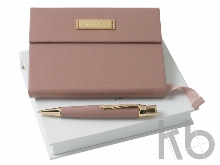 Набор: дизайнерский блокнот А6, ручка шариковая