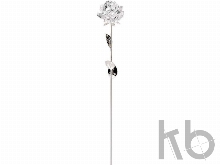 Роза серебрянная с хрустальным бутоном