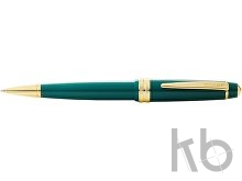 Ручка пластиковая шариковая «Bailey Light Polished Green Resin and Gold Tone»