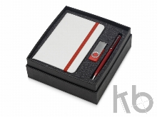 Подарочный набор Reporter Plus с флешкой, ручкой и блокнотом А6