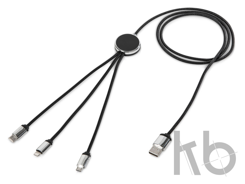 Кабель 3-в-1 с подсветкой логотипа «Ion»