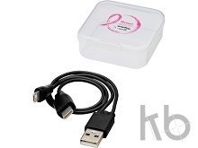 Двусторонний кабель для зарядки Ario «3-в-1» в тканевой оплетке