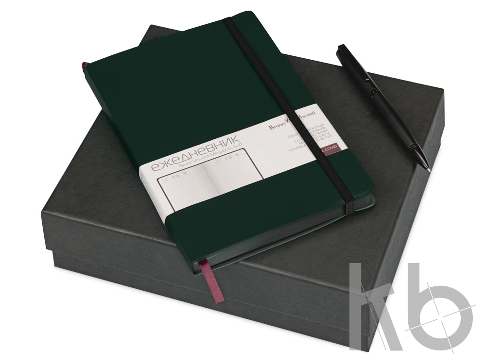 Подарочный набор «Megapolis Soft»: ежедневник А5 , ручка шариковая