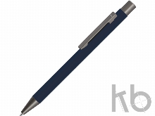 Ручка металлическая шариковая «Straight Gum» soft-touch с зеркальной гравировкой