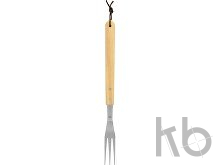 Вилка для барбекю с деревянной ручкой 