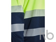 Рубашка поло со светоотражающими полосами «Vega» с длинным рукавом, мужская