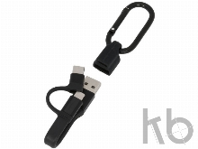 Кабель для зарядки «Fold» 3-в-1 с карабином