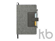 Блокнот А5 «Clap» с отделением для визиток и магнитным клапаном