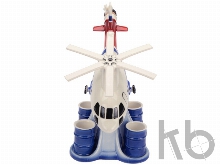 Штоф «Вертолет» с четырьмя стопками