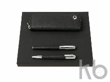 Подарочный набор: пенал, ручка шариковая, ручка-роллер