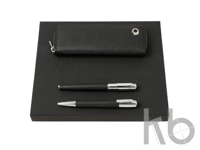 Подарочный набор: пенал, ручка шариковая, ручка-роллер