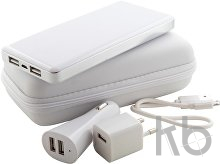 USB charger and power bank set