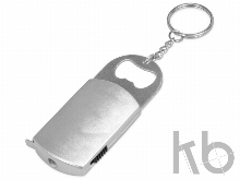 Брелок-открывалка с рулеткой и фонариком «Open»