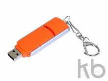 USB 2.0- флешка промо на 8 Гб с прямоугольной формы с выдвижным механизмом