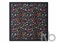 Шелковый платок Butterfly Black