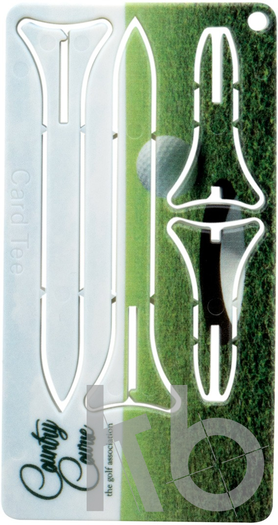 golf tee card