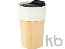 Фарфоровая кружка «Pereira» с бамбуковой внешней стенкой