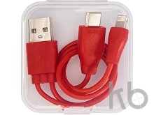 Двусторонний кабель для зарядки Ario «3-в-1» в тканевой оплетке