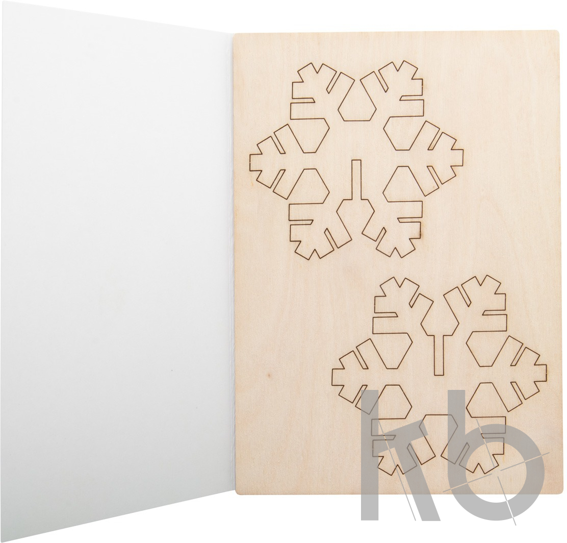 Christmas card, snowflake