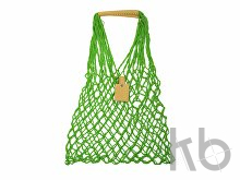 Авоська «Dream» из натурального хлопка с кожаными ручками, 25 л