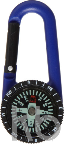 Plastic compass with plastic carabineer