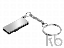 USB 2.0- флешка на 8 Гб с поворотным механизмом и зеркальным покрытием