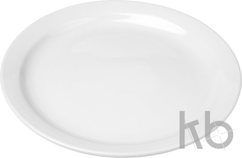 Porcelain plate with 25 cm diameter