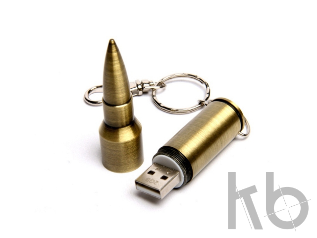 USB 2.0- флешка на 64 Гб в виде патрона от АК-47