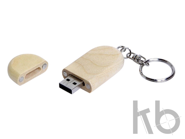 USB 3.0- флешка на 32 Гб овальной формы и колпачком с магнитом