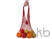 Авоська «Dream» из натурального хлопка с кожаными ручками, 25 л