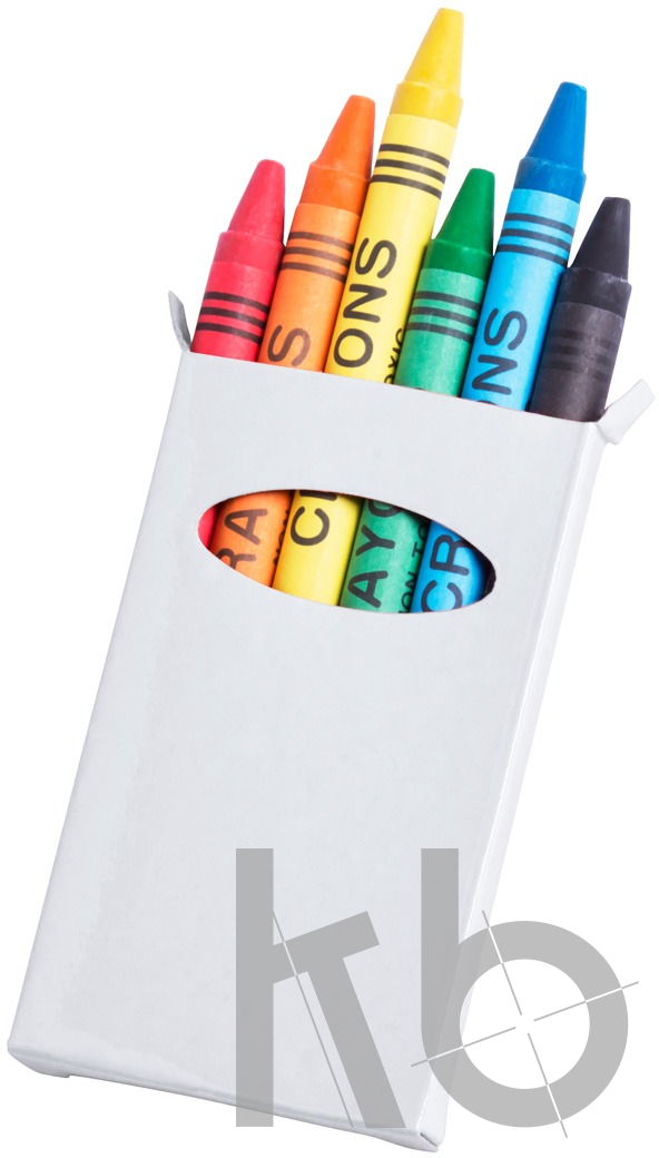 6 pc crayon set