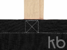 Сумка для шопинга «Twin» двухцветная из хлопка, 180 г/м2