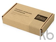 Внешний беспроводной аккумулятор из бамбука «Bamboo Air», 10000 mAh