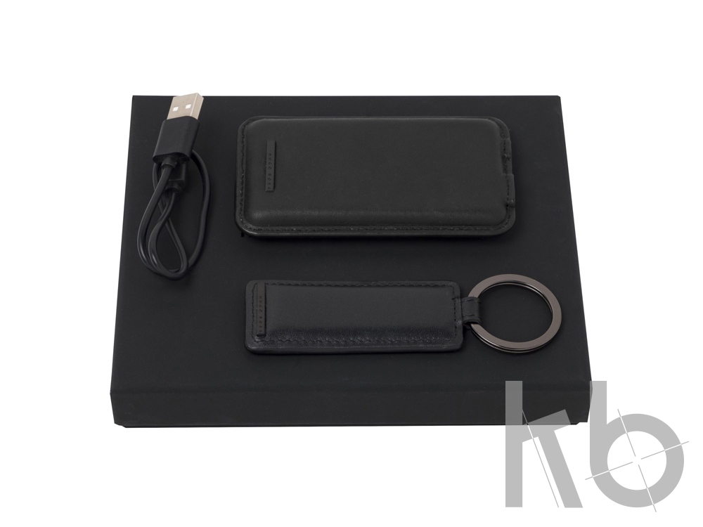 Подарочный набор: зарядное устройство 5000 mAh, брелок