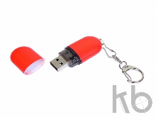 USB 2.0- флешка промо на 4 Гб каплевидной формы