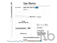Ручка металлическая шариковая «San Remo», софт тач
