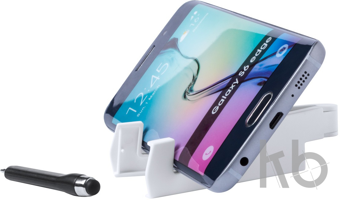 Подставка для мобильного с ручкой-стилусом и очистителем для экрана