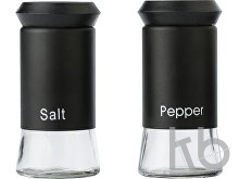 Glass oil and vinegar, and salt and pepper set