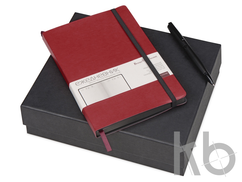 Подарочный набор «Megapolis Soft»: ежедневник А5 , ручка шариковая