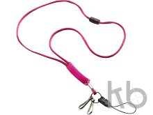 Polyester (300D) lanyard with PVC badge