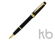 Ручка перьевая «Bailey Ligh Polished Black Resin and Gold Tone», перо F