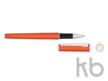 Ручка металлическая роллер «Brush R GUM» soft-touch с зеркальной гравировкой