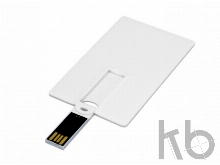 USB 2.0- флешка на 64 Гб в виде пластиковой карты с откидным механизмом