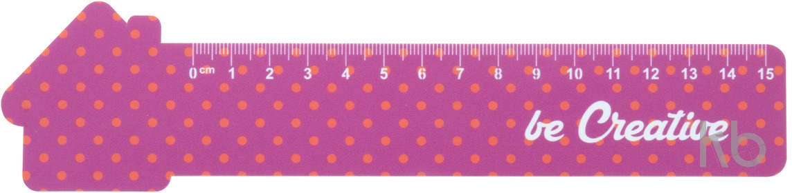 15 cm ruler, house
