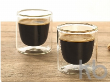 Набор стаканов из двойного стекла ALFI, 80мл