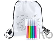 colouring drawstring bag