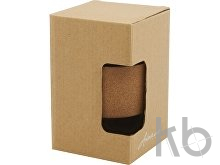 Стеклянный стакан с силиконовой крышкой и пробковой манжетой «Lidan»