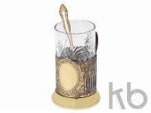 Подстаканник с хрустальным стаканом