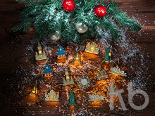 Ёлочная гирлянда с лампами в подарочной коробке «Достопримечательности мира»