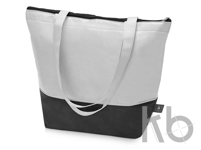 Сумка-холодильник «Reviver» с длинными ручками из нетканого переработанного материала RPET